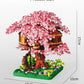 Moonlit Heaven Sakura Tree Sanctuary Lamp Block Toy Game Set
