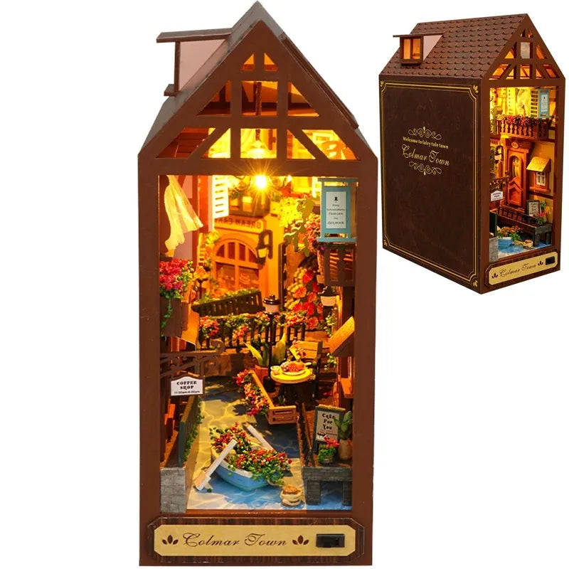 Moonlit Heaven Academia Library of Enchantment Game Book DIY Mini Model Set Toy Kit