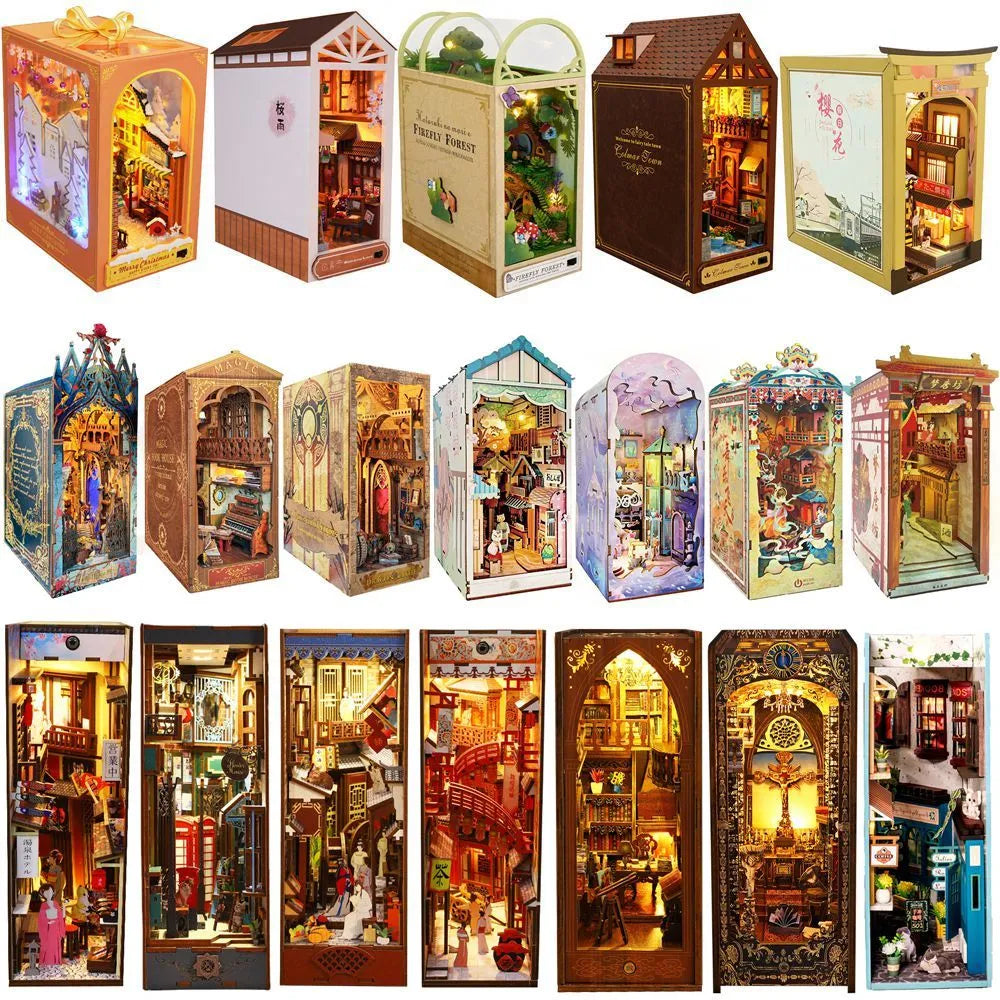 Moonlit Heaven Academia Library of Enchantment Game Book DIY Mini Model Set Toy Kit