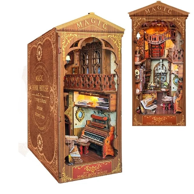 Moonlit Heaven Academia Library of Enchantment Game Book DIY Mini Model Set Toy Kit
