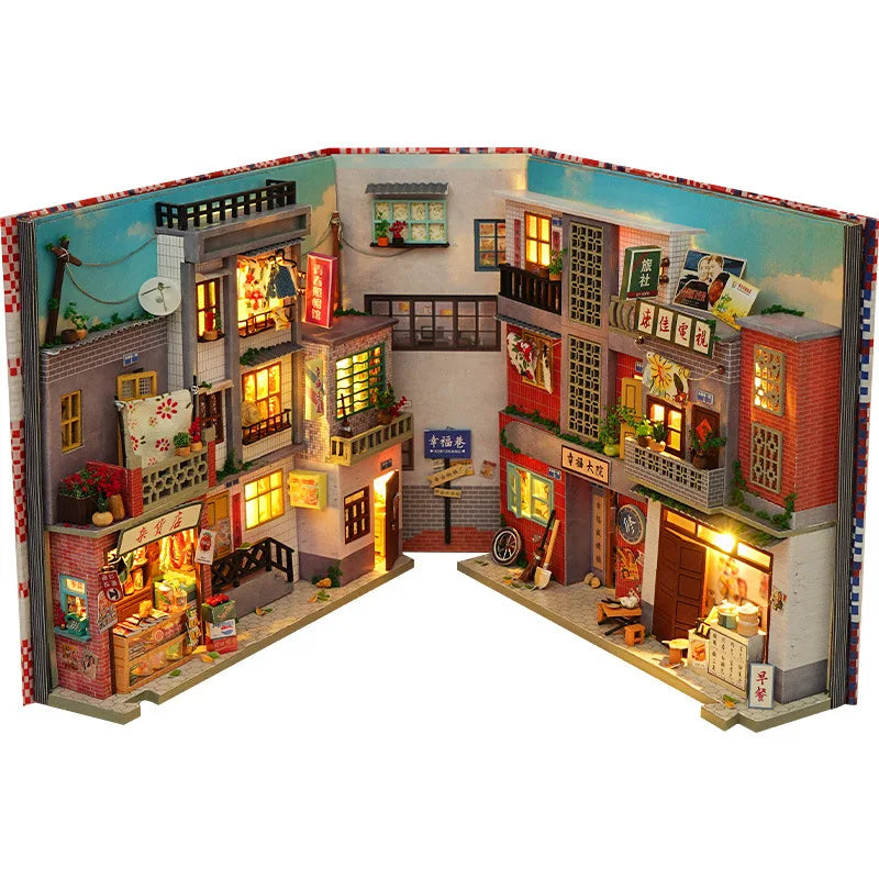 Moonlit Heaven Academia Library of Enchantment Game Book DIY Mini Model Set Toy Kit