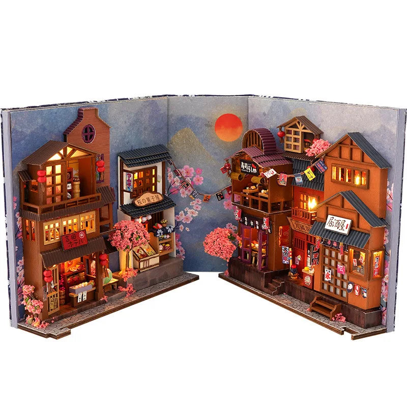 Moonlit Heaven Academia Library of Enchantment Game Book DIY Mini Model Set Toy Kit