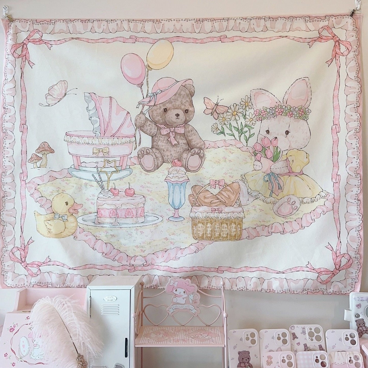 Pastel Ribbon Bunny and Teddy Shabby Chic Cottagecore Fairycore Prince –  Moonlit Heaven