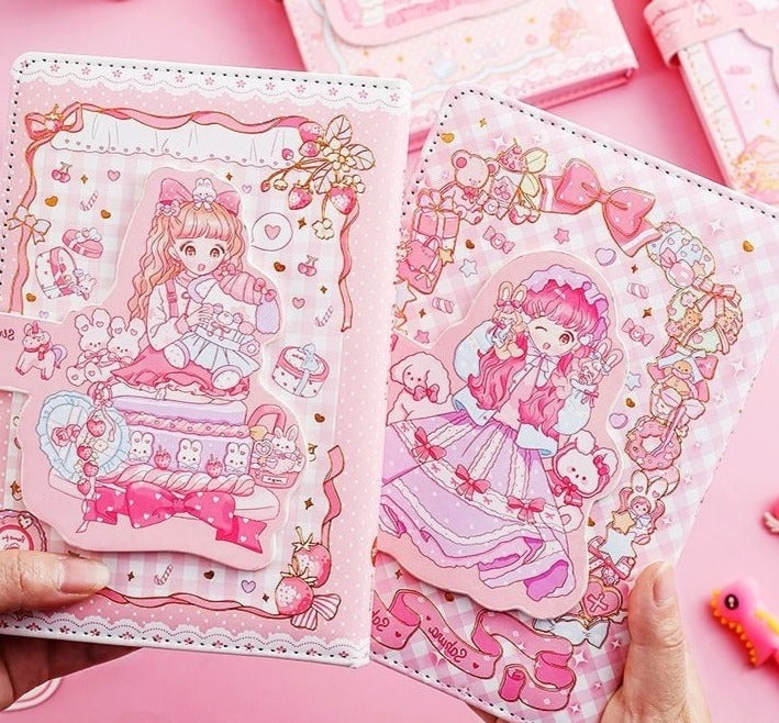 Akira Momo Fairycore Cottagecore Princesscore Kawaii Journal Stationery