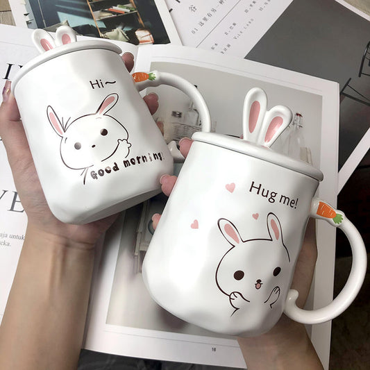 Innocent Bunny Fairycore Cottagecore Mug - Moonlit Heaven