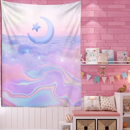 The Gentle Sound of Waves Fairycore Wall Art Tapestry