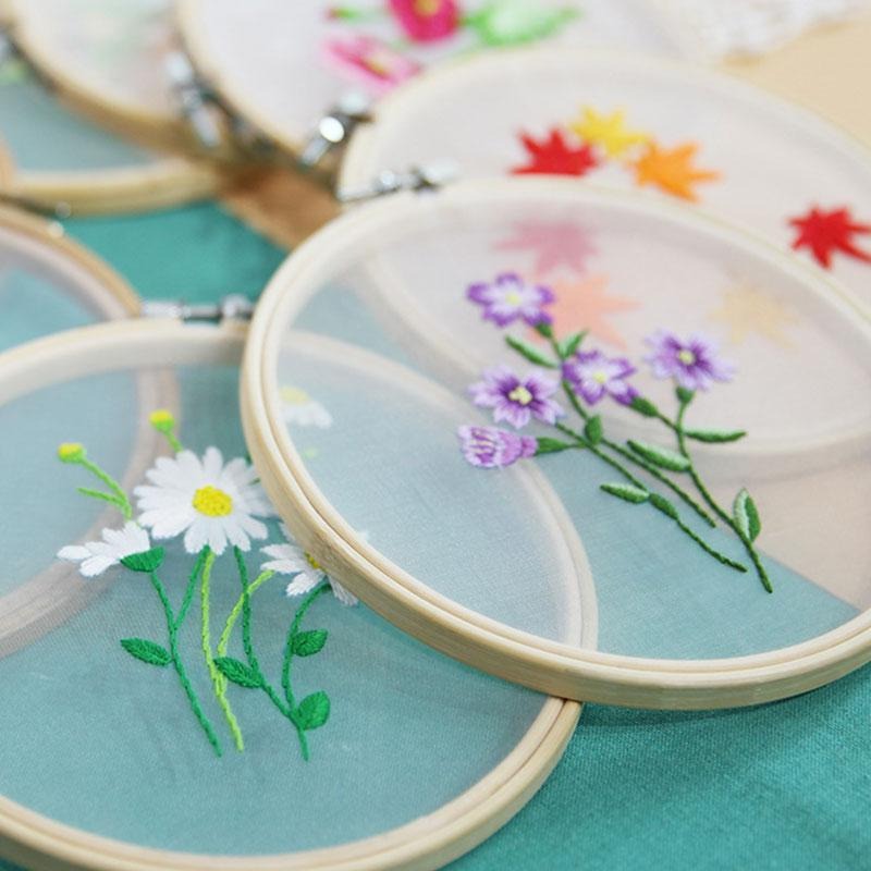 Craft Day at the Conservatory Flora Embroidery Set - Moonlit Heaven