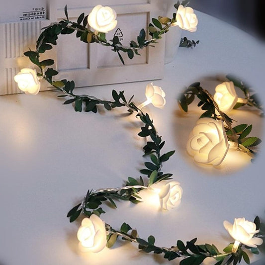 Rose and Ivy Fairycore Cottagecore Fairy Lights - Moonlit Heaven