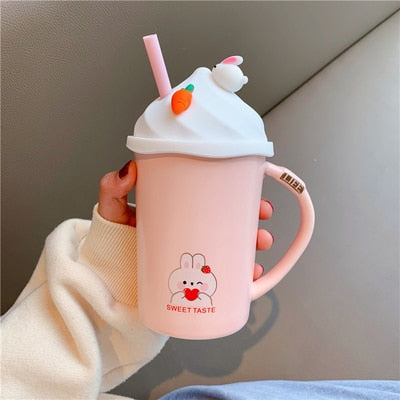 All Whipped Up Rabbit Cottagecore Fairycore Mug Cup - Moonlit Heaven