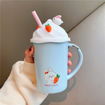 All Whipped Up Rabbit Cottagecore Fairycore Mug Cup - Moonlit Heaven