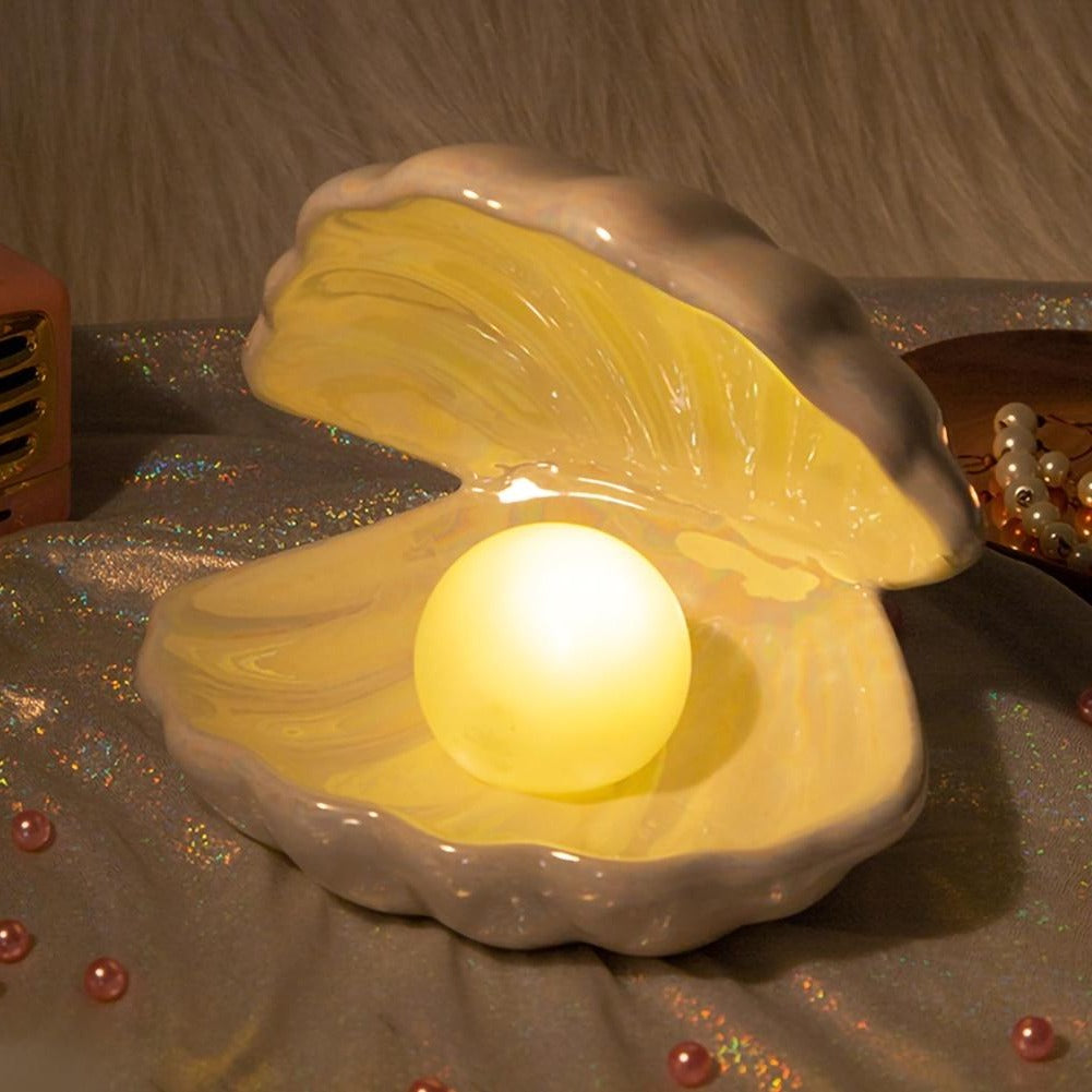 Pearl Mermaid's Night Lamp Fairycore Princesscore Light - Moonlit Heaven