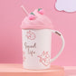 Stawberries and Cream Fairycore Cottagecore Mug Cup - Moonlit Heaven