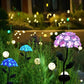Floral Mushroom Fairycore Solar Light Garden Decor - Moonlit Heaven