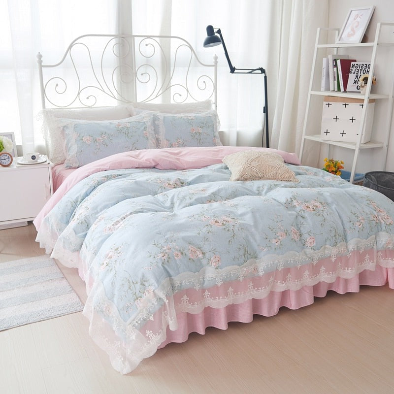 Pastel Aster Field Fairycore Princesscore Cottagecore Bedding