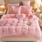 Warm Bear Princesscore Fairycore Fuzzy Bedding - Moonlit Heaven