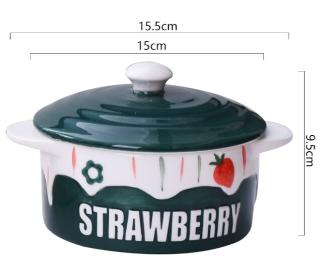 Too Cute to Eat Fairycore Cottagecore Kitchen Bowl with Lid - Moonlit Heaven