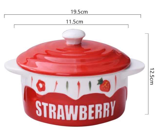 Too Cute to Eat Fairycore Cottagecore Kitchen Bowl with Lid - Moonlit Heaven