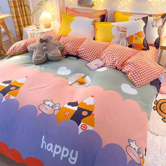Rosy Bunny and Teddy's Playtime Shabby Chic Cottagecore Fairycore Prin –  Moonlit Heaven