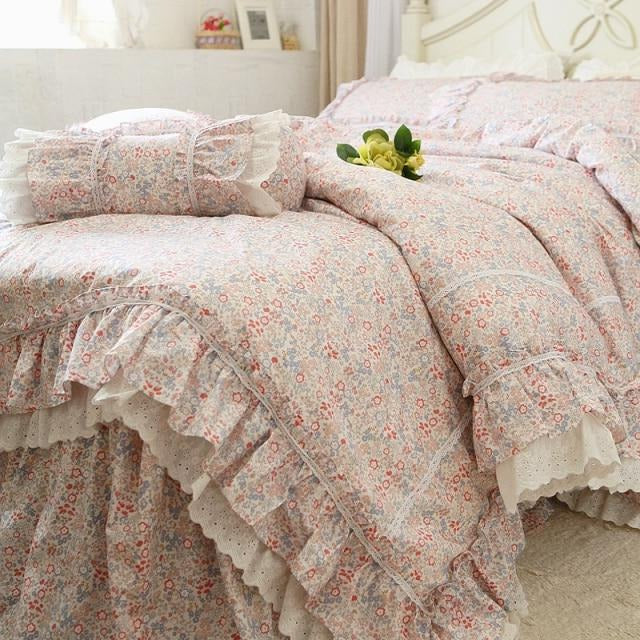 Tracing Petals Duvet Cover Only Shabby Chic Cottagecore Fairycore  Princesscore Coquette Kawaii Bedding