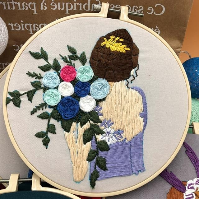 Craft Elfin Friends Fairycore Cottagecore Embroidery Set - Moonlit Heaven