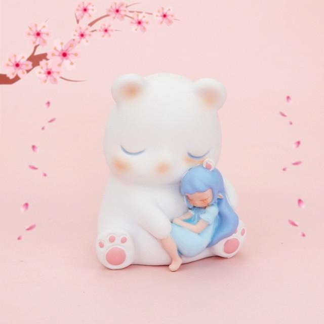 World of Sakura Rabbit Pig Cat Bear Fairycore Figure - Moonlit Heaven