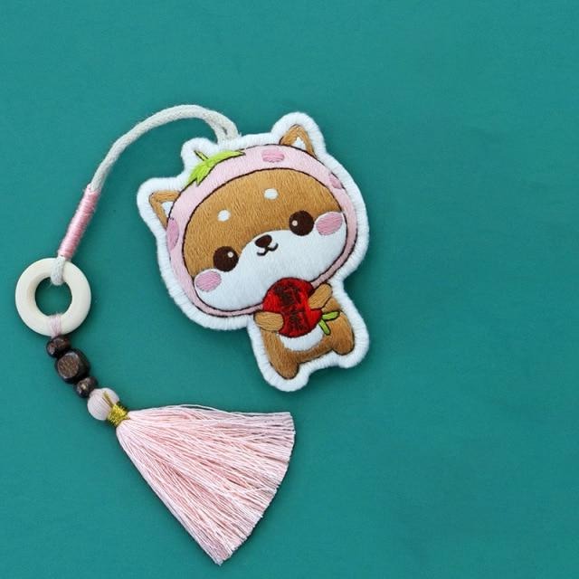 Craft Sweet Cheeks Puppy Keychain Embroidery Set - Moonlit Heaven