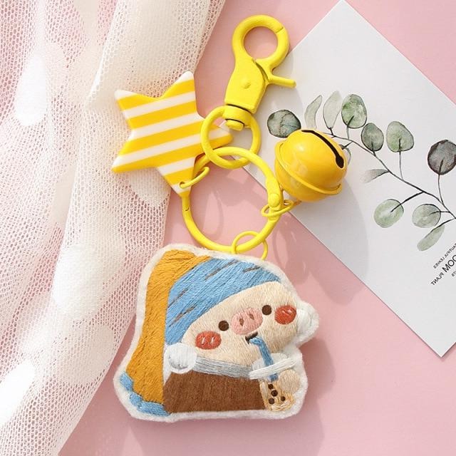 Craft Kawaii Critters Animal Fairycore Cottagecore Keychain Embroidery Set - Moonlit Heaven