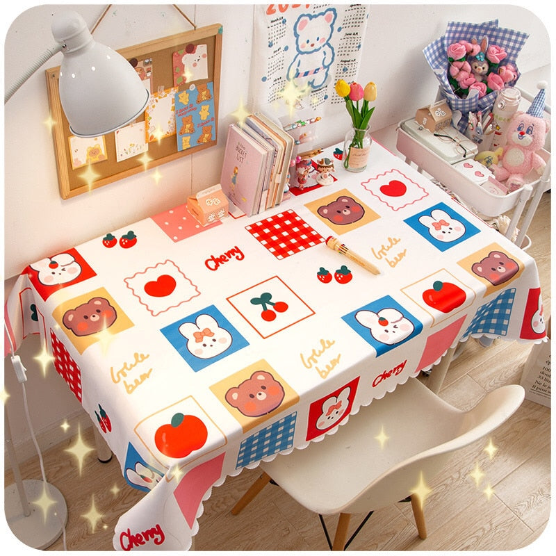 A Bright and Happy Future Cottagecore Table Cover - Moonlit Heaven