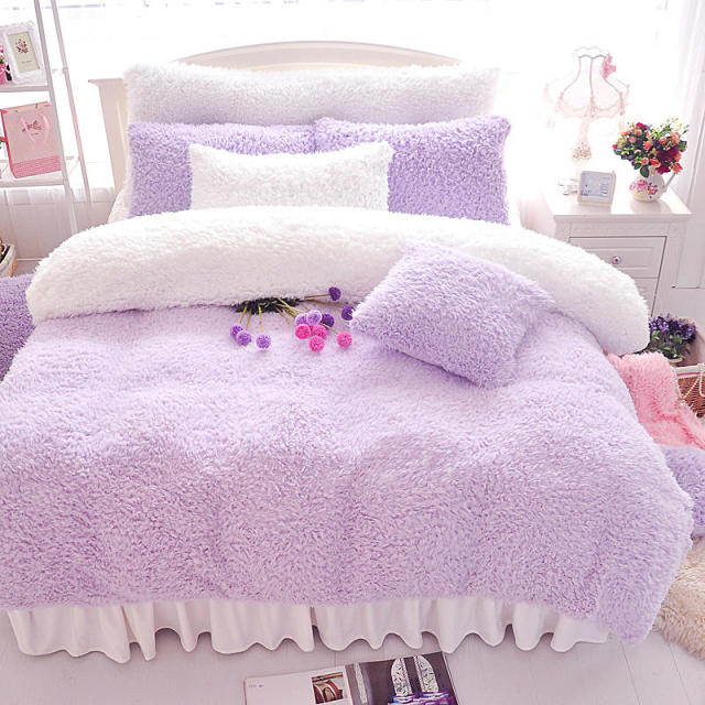 Strawbery Milk Kitten Fairycore Princesscore Fuzzy Bedding - Moonlit Heaven