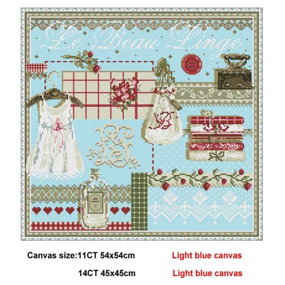 Lafite Series 3 patterns Counted Cross Stitch 11CT 14CT color Aida DIY Chinese Cross Stitch Kits Embroidery Needlework Sets