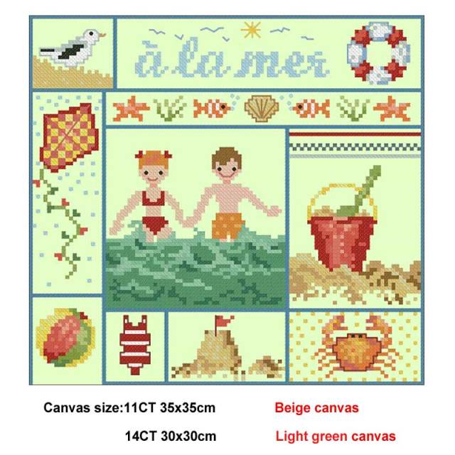 Lafite Series 3 patterns Counted Cross Stitch 11CT 14CT color Aida DIY Chinese Cross Stitch Kits Embroidery Needlework Sets