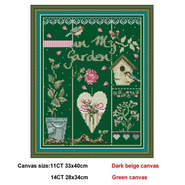 Lafite Series 3 patterns Counted Cross Stitch 11CT 14CT color Aida DIY Chinese Cross Stitch Kits Embroidery Needlework Sets