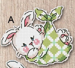 Craft Wild Hare Family Fairycore Cottagecore Mini Embroidery Magnet Craft Set
