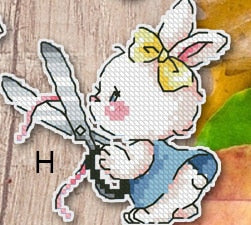 Craft Wild Hare Family Fairycore Cottagecore Mini Embroidery Magnet Craft Set