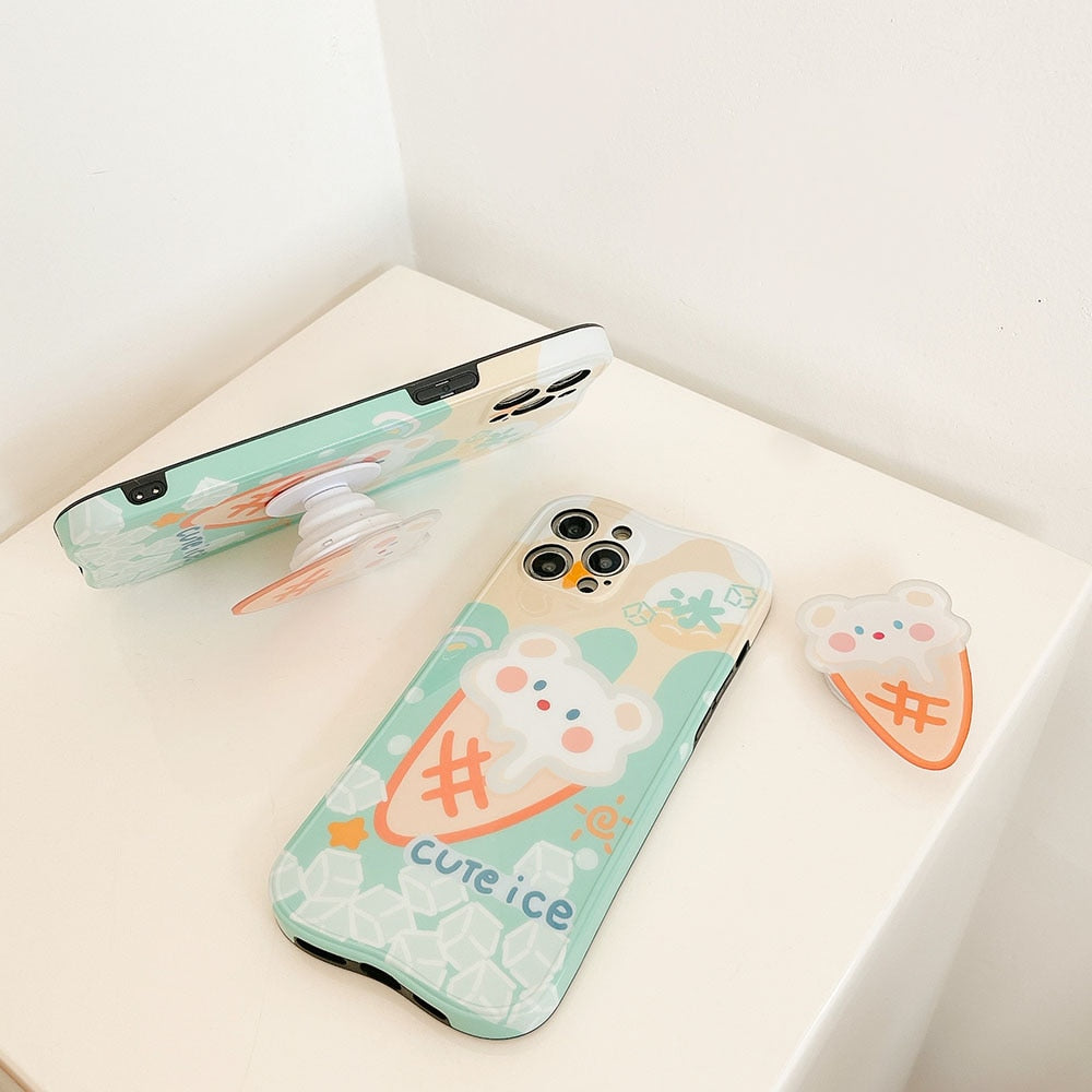 Scoop of Vanilla Fairycore Princesscore iPhone Case with Pop Socket