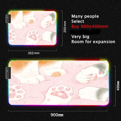 Foster Kitten Fairycore Cottagecore Gaming Mouse Pad
