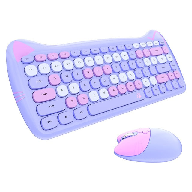 Fruit Latte Cat Fairycore Cottagecore Princesscore Gaming Keyboard ...