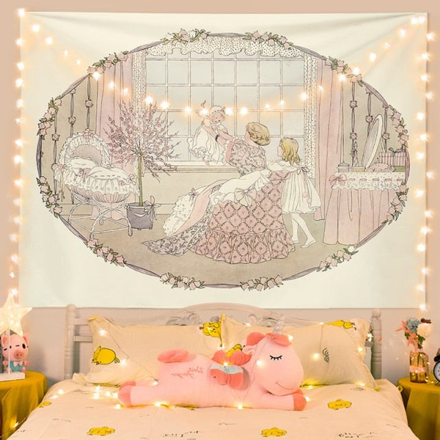 Life of the Kind Heiress Fairycore Cottagecore Princesscore Wall Art Tapestry