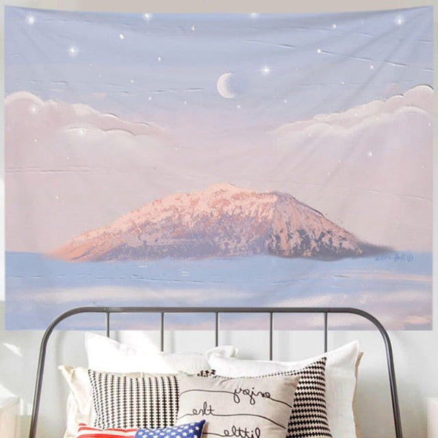 Moonglow Fairycore Cottagecore Wall Art Tapestry